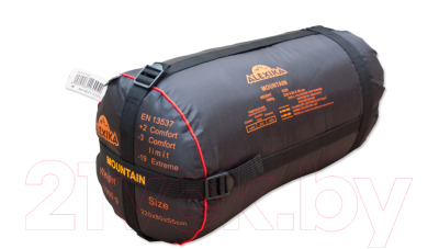 Спальный мешок Alexika Mountain правый / 9221.01011 (зеленый)