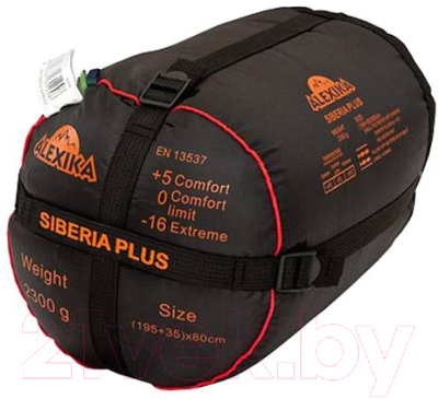 Спальный мешок Alexika Siberia Compact Plus правый / 9272.01011 (зеленый)