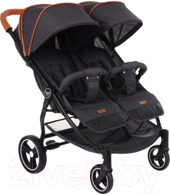 Детская прогулочная коляска Pituso Duocity / Т1 (черный) - фото