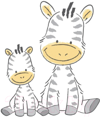 Детская накладка на унитаз Maltex Зебра / 6463