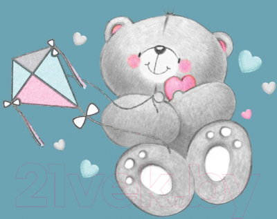 Детский горшок Maltex Медвежата / 2077 (белый)