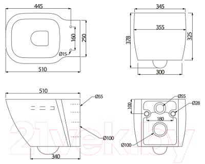 Сиденье для унитаза BelBagno BB114SC