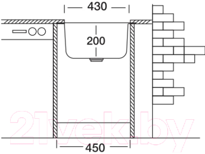 Мойка кухонная Kromevye EX 007