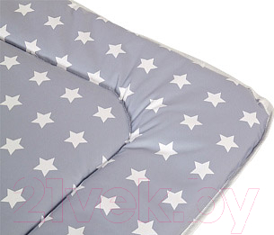 Пеленальный матрас Polini Kids Звезды мягкий 77x72