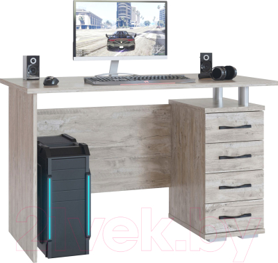 Письменный стол Сокол-Мебель КСТ-106.1 (дуб юкон) - фото