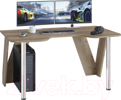 Геймерский стол Сокол-Мебель КСТ-116 (дуб делано) - фото