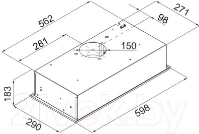 Вытяжка скрытая Maunfeld Crosby Hardy 60