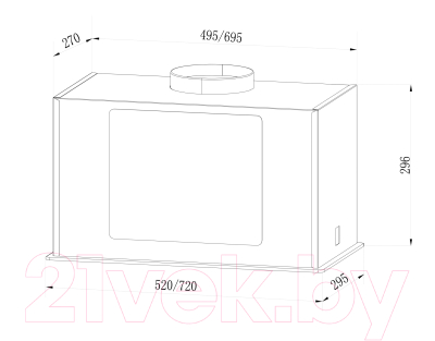 Вытяжка скрытая Lex GS Bloc G 60 / CHTI000359