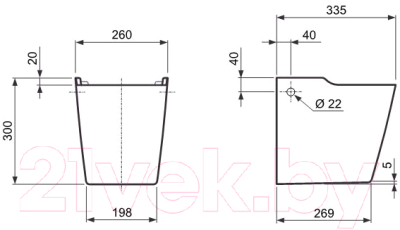 Полупьедестал Kolo Varius K37100