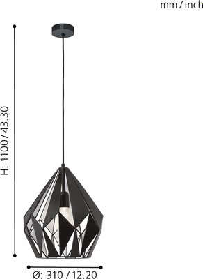 Потолочный светильник Eglo Carlton 1 49255