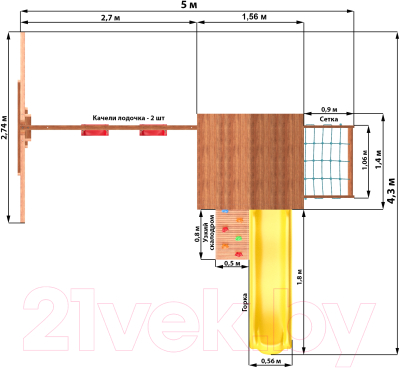Игровой комплекс National Tree Company СГ4-Р926-Р912