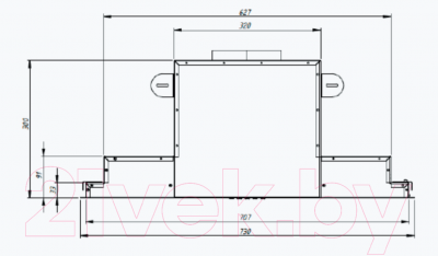 Вытяжка скрытая Akpo Neva Glass 80 WK-10