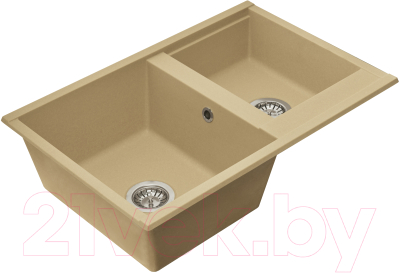 Мойка кухонная Акватон Делия 78 DBL (1A723132DE260)