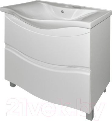 Тумба с умывальником Гамма Р27 ОФ8-У 75 - фото