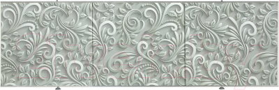 Экран для ванны Comfort Alumin Group Узор белый 3D 170x50 - фото