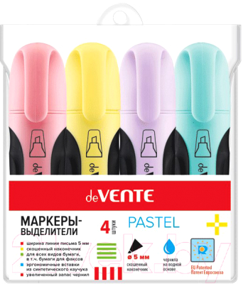 Набор маркеров deVente Pastel / 5045809 - фото