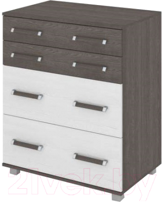 Комод Modern Виора В88 (анкор темный/анкор светлый) - фото