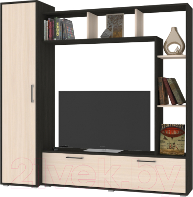 Стенка Modern Прага (венге/дуб млечный) - фото