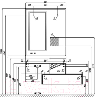 Зеркало Акватон Сакура 100 (1A235102SKW80)