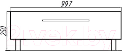 Тумба для ванной Акватон Мадрид 100 М (1A127903MA010)