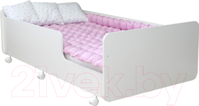 Кровать-тахта детская Можга Капризун 4 / Р439 (белый) - фото