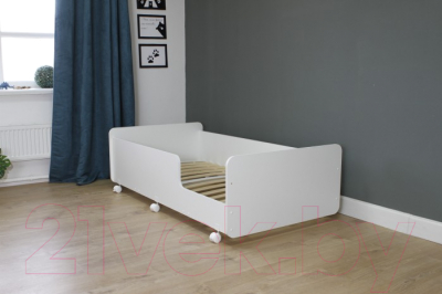 Кровать-тахта детская Можга Капризун 4 / Р439 (белый)