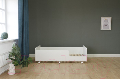 Кровать-тахта детская Можга Капризун 4 / Р439 (белый)