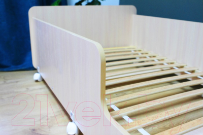 Кровать-тахта детская Можга Капризун 4 / Р439 (дуб млечный)