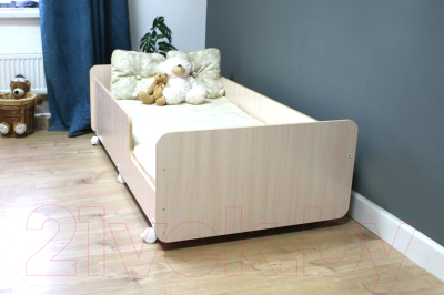 Кровать-тахта детская Можга Капризун 4 / Р439 (дуб млечный)