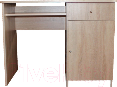 Письменный стол Компас-мебель КС-003-08 (дуб сонома светлый) - фото