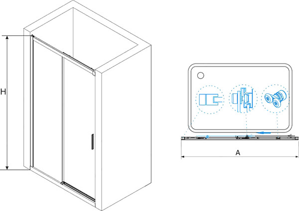 Душевая дверь RGW 34121213-14