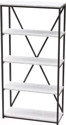 Стеллаж Millwood Neo Loft СН-1 Л (дуб белый Craft/металл черный) - фото