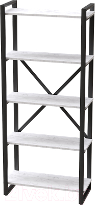 Стеллаж Millwood Neo Loft СН-3 Л (дуб белый Craft/металл черный) - фото