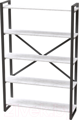 Стеллаж Millwood Neo Loft СН-4 Л (дуб белый Craft/металл черный)