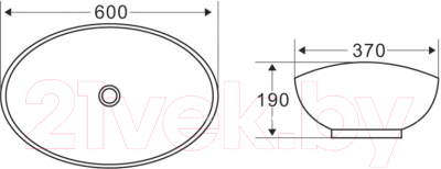 Умывальник BelBagno BB1087