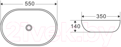Умывальник BelBagno BB1048