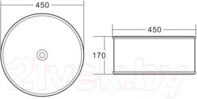Умывальник BelBagno BB1383