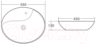 Умывальник BelBagno BB1370