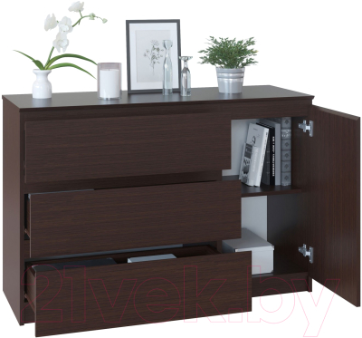 Тумба Сокол-Мебель Т-3Р (венге)