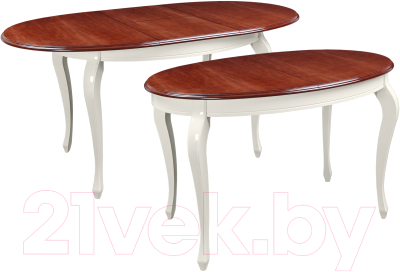 Обеденный стол ТехКомПро Азалия 1250 (дуб тон орех с патиной/ножка 10)