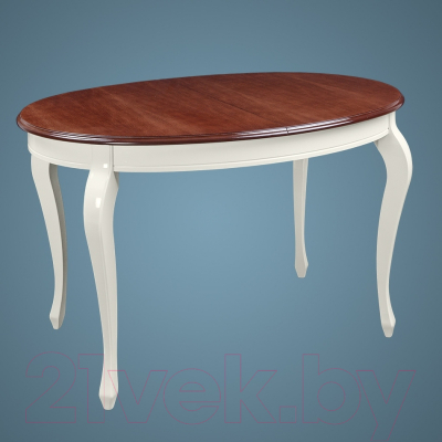 Обеденный стол ТехКомПро Азалия 1250 (дуб тон орех с патиной/ножка 10)