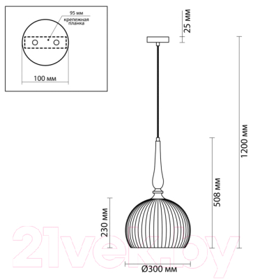 Потолочный светильник Odeon Light Runga 4766/1