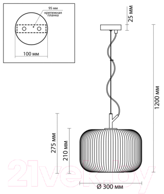 Потолочный светильник Odeon Light Roofi 4754/1