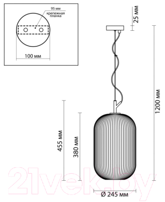 Потолочный светильник Odeon Light Roofi 4752/1