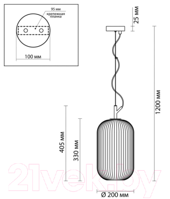 Потолочный светильник Odeon Light Roofi 4751/1