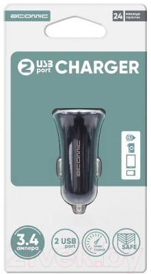 Зарядное устройство автомобильное Atomic C240