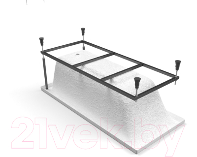 Ванна акриловая Cersanit Lorena 160x70 (с каркасом и экраном)