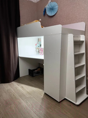 Кровать-чердак детская Можга Капризун 5 с рабочей зоной / Р440