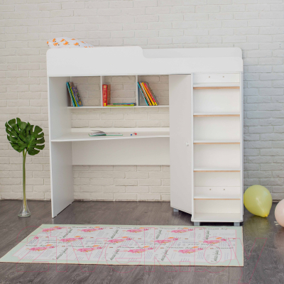 Кровать-чердак детская Можга Капризун 5 с рабочей зоной / Р440