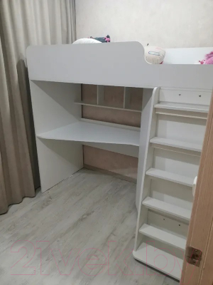 Кровать-чердак детская Можга Капризун 5 с рабочей зоной / Р440